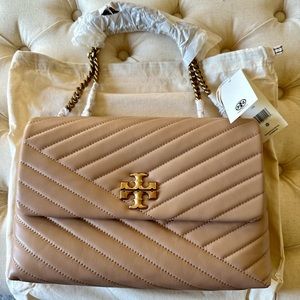 Tory Burch Kira Convertible Shoulder Bag Devon Sand